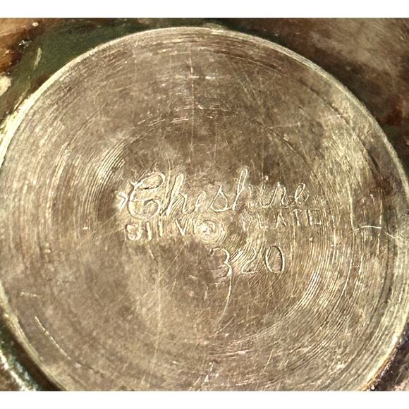 Rare-Cheshire Sterling Knob Candelabra-3 Tiers w/Silver Rim Porcelain Bowls - Picture 6 of 6